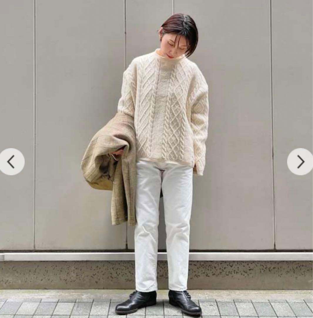 新品45R コットンシェットランドの908 セーター ナチュラル ¥74,800