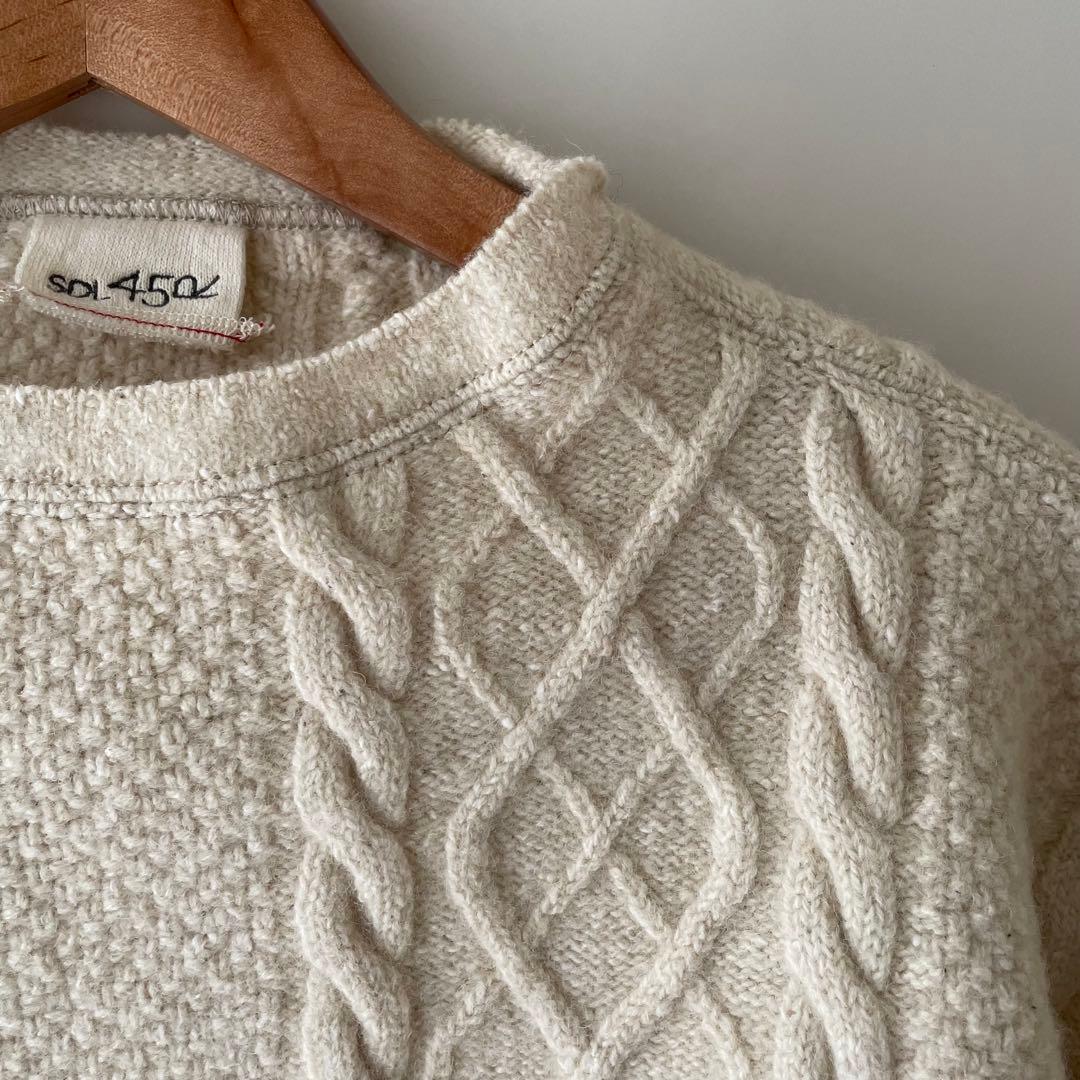 新品45R コットンシェットランドの908 セーター ナチュラル ¥74,800