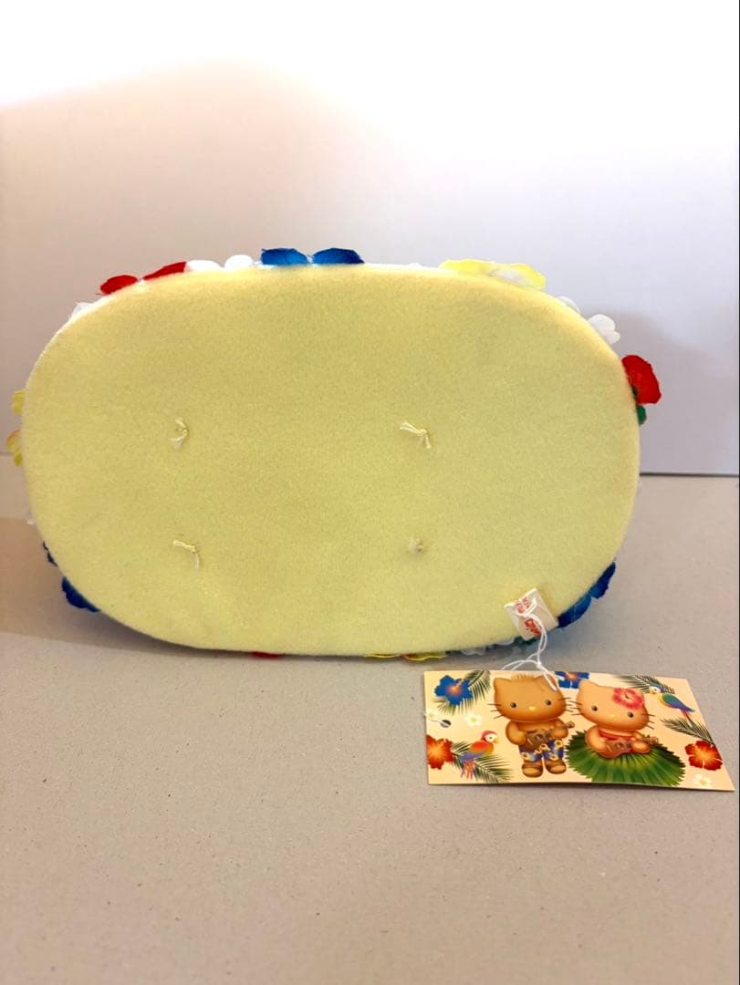 【タグ付き】ハローキティ ダニエルペアドールハワイSぬいぐるみ　日焼けキティ