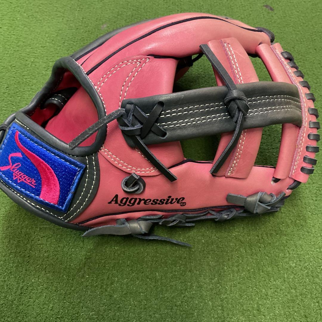 久保田スラッガー軟式グローブ ピンクksブラック2000年限定品 - メルカリ