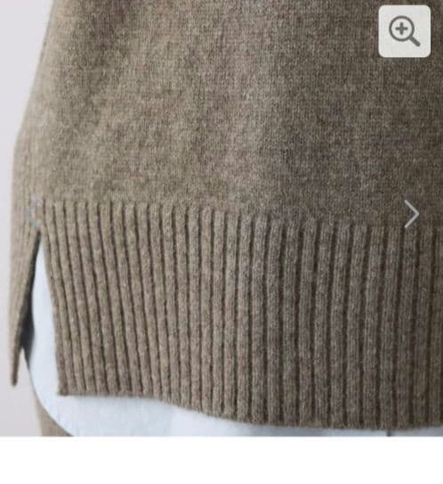 ネイチャーズ 無染色ヤク セミワイドシルエット セーター Sサイズ