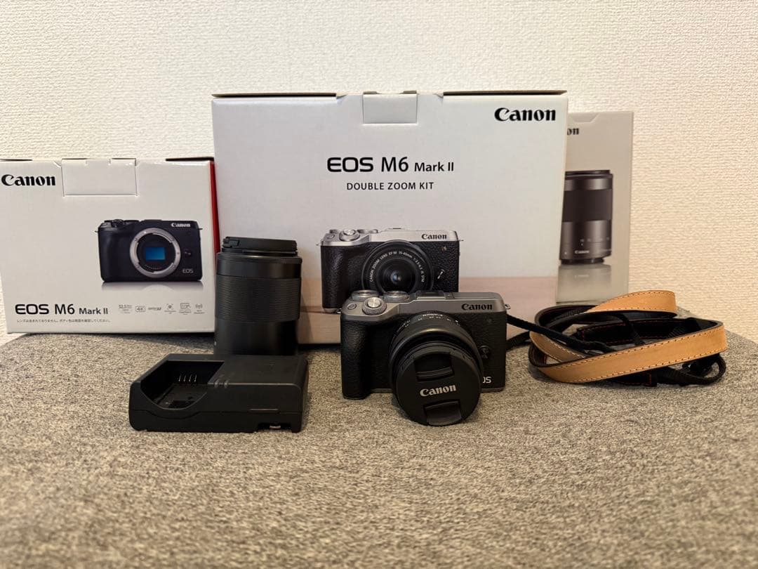 Canon EOS M6 Mark II ダブルズームキット キヤノン EOS M6 Mark II ダブルズームキット ブラック | ミラーレス一眼