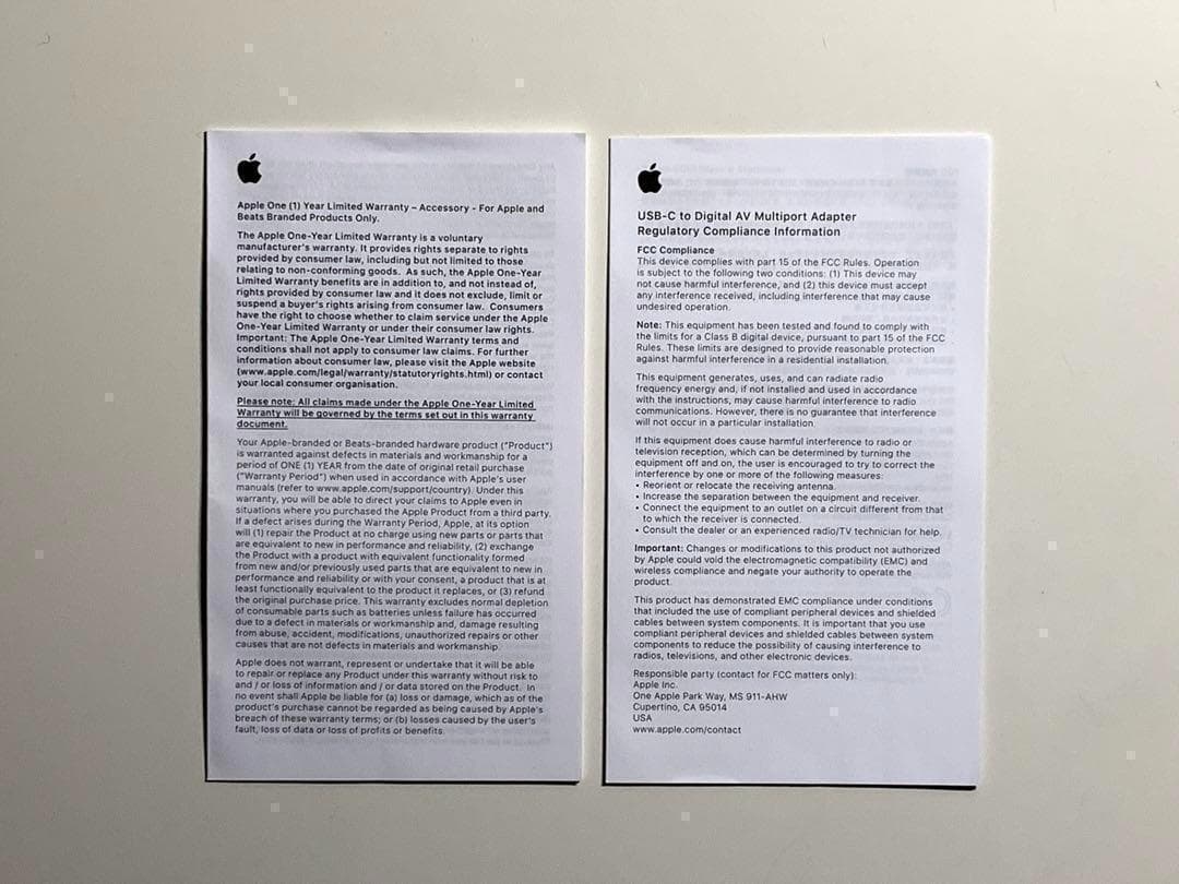 【美品・箱なし】純正USB-C Digital AV Multipor二つセット