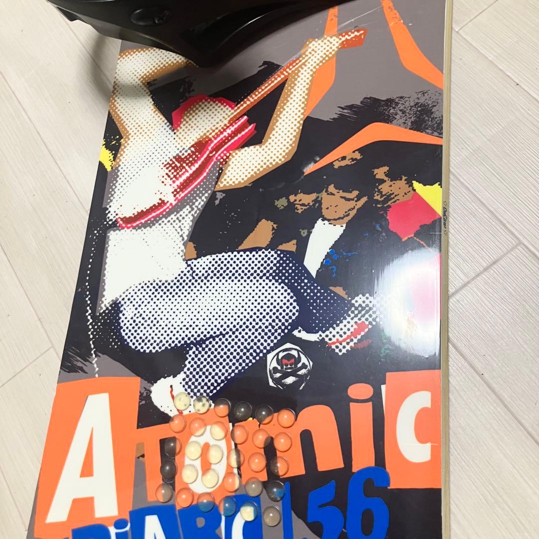 良品】バック付/Atomic TRIARCアトミックスノーボードセットバインL