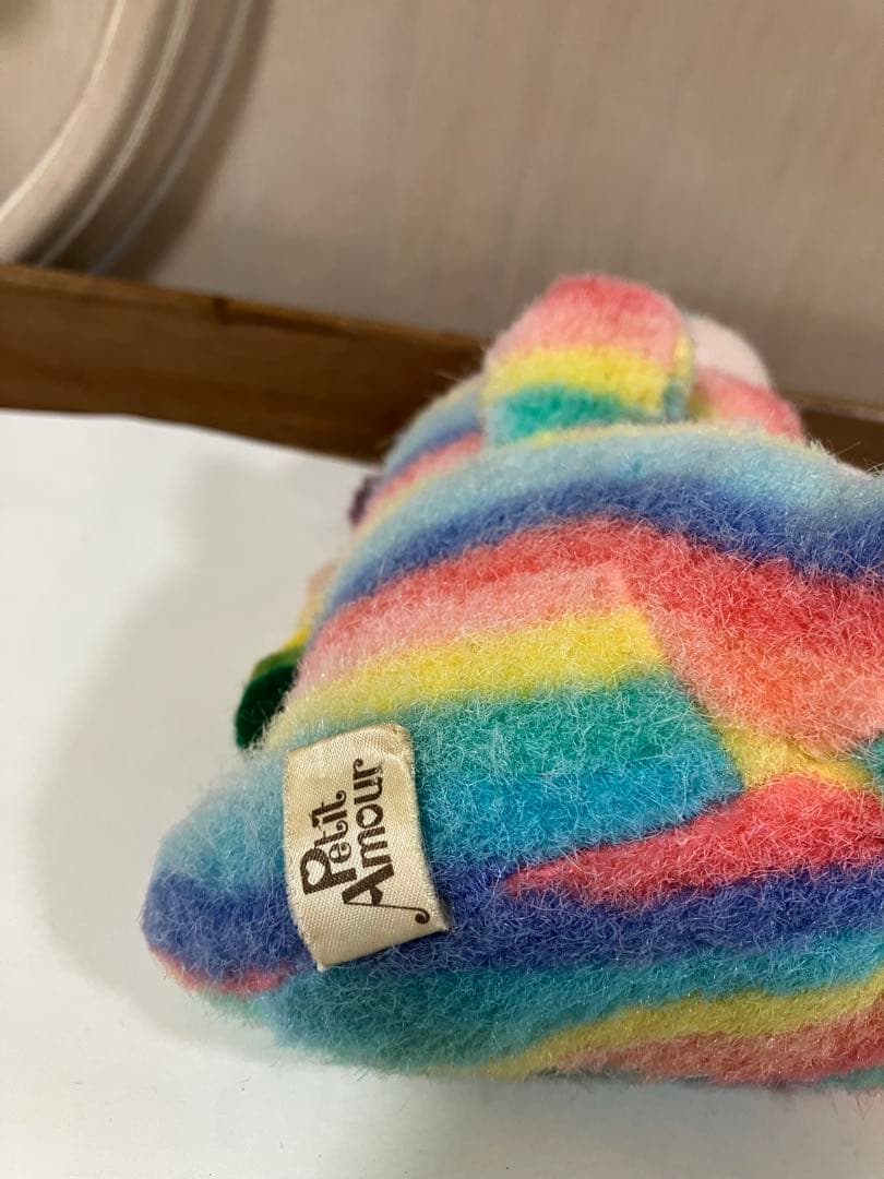 ごきげんザウルス レインボー プチ バンダイ ぬいぐるみ 当時物