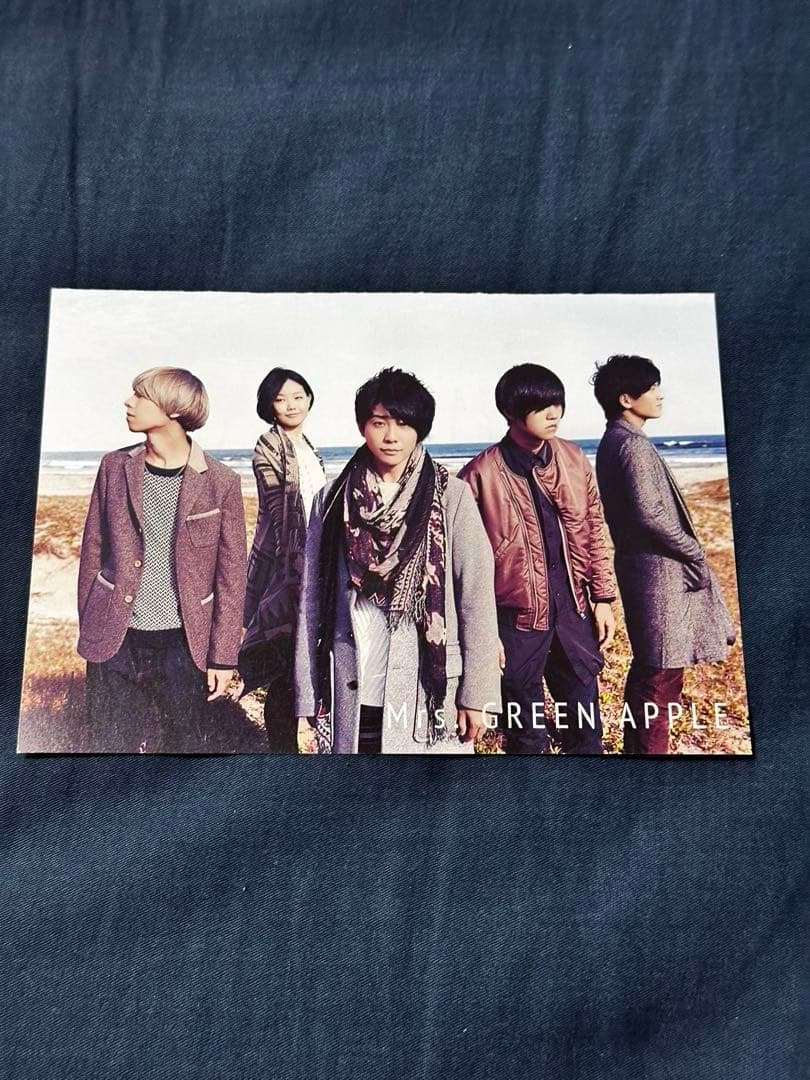 Mrs. GREEN APPLE サイン入りポストカード ラバーバンド