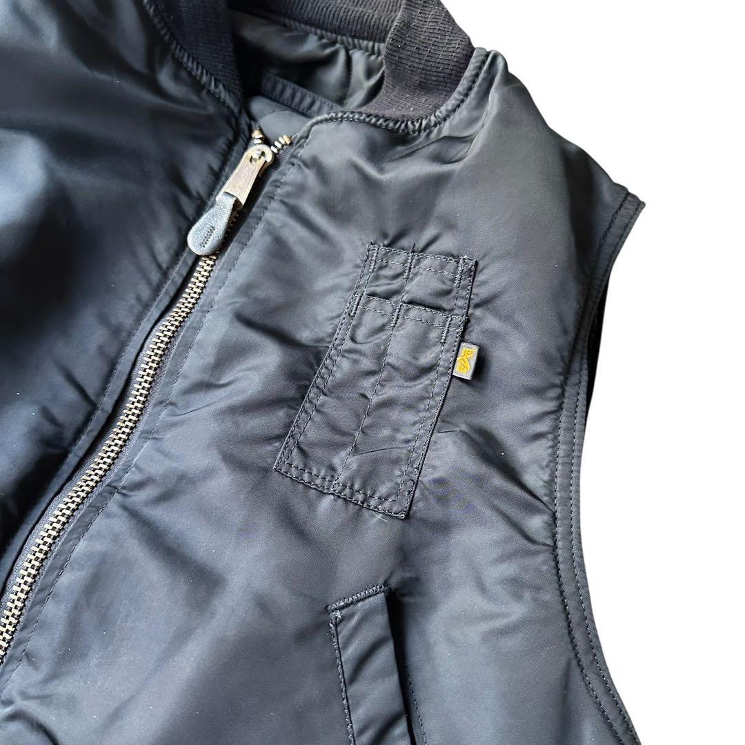 希少 90s Alpha MA-1 Vest USA製 ブラック Lサイズ - メルカリ