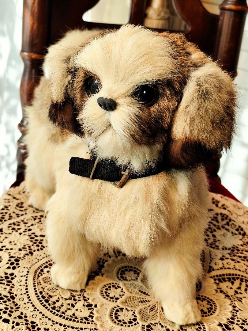 レトロ　シーズー　ぬいぐるみ　レトロぬいぐるみ