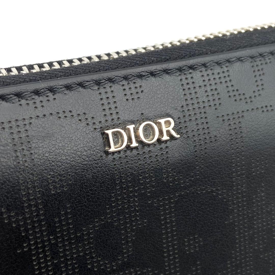 超極美品○ ディオール 長財布 ラウンドファスナー トロッター