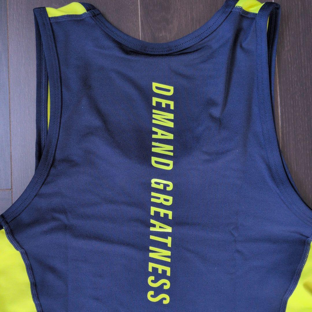 磯*ク様 A7 パワーリフティング シングレット メンズSサイズ ネイビー