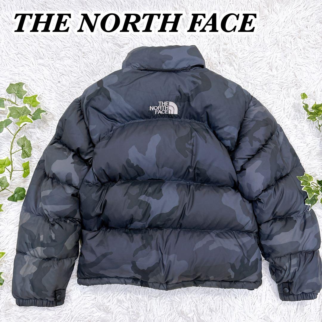 希少 THE NORTH FACE ヌプシ センターロゴ カモフラ 700フィル - メルカリ