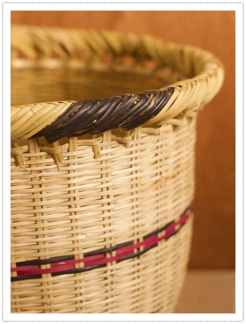 鳥越竹細工 竹籠 鈴竹 岩手 天然木 手作り 古民具 昭和レトロ