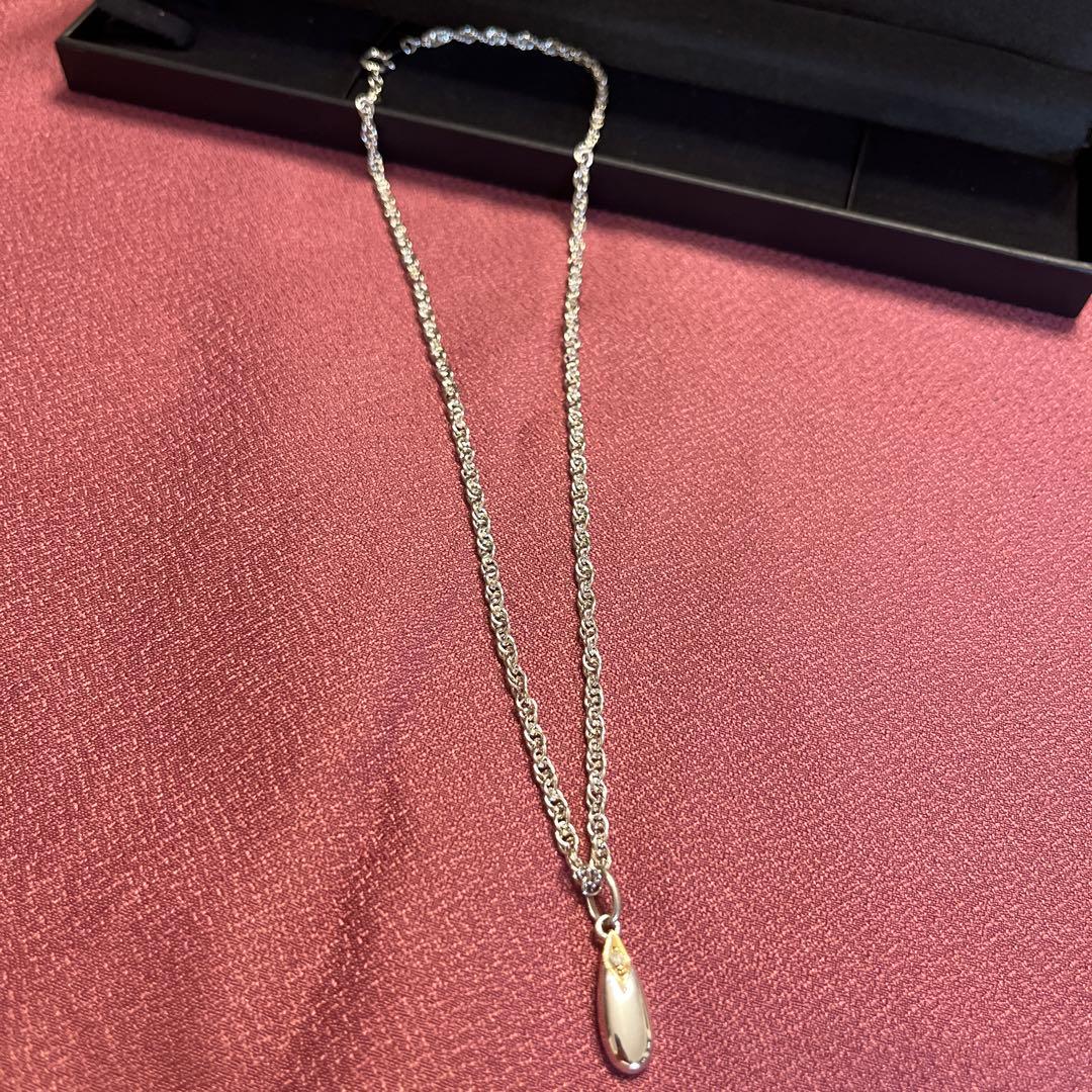 silvk+32 K18 ダイヤ0.03ct ネックレス ゲルマニウム - メルカリ