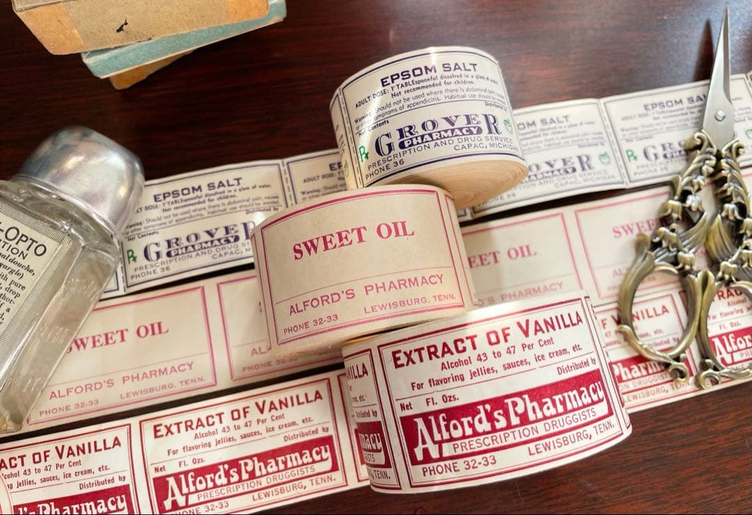 海外 ファーマシーラベル 3種各10枚計30枚 ヴィンテージ 蚤の市 - メルカリ