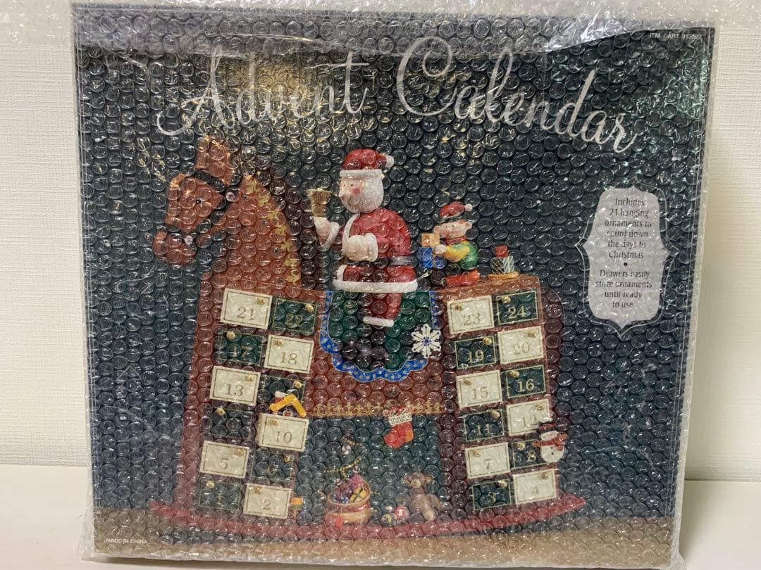 アドベントカレンダー コストコ 木製 サンタと馬 - メルカリ