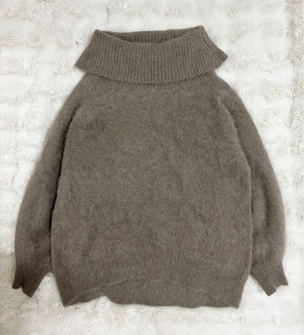 NOBLE×L´AUBE BLANC】 FOX/カシミヤオフショルダーニットの通販はau