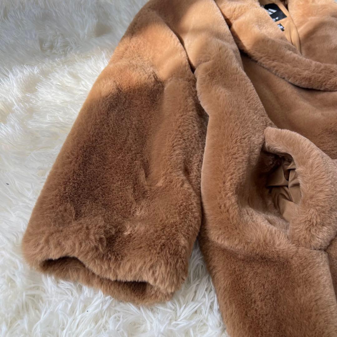 入手困難♡ 完売品 ZARA ザラ テディベア 女優襟 エコファー コート M