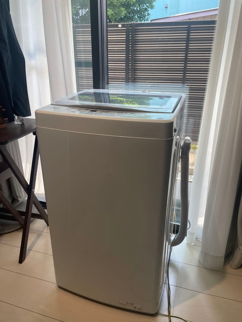 【美品・送料無料】AQUA 洗濯機AQW-GS50JBK 5.0kg 2021