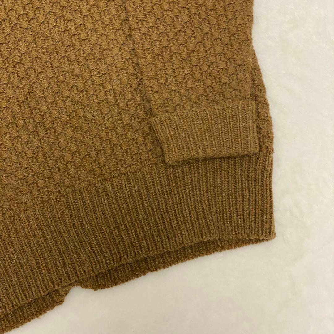 高橋海斗着用✨DSQUARED2 ビッグカーディガン アルパカ混 レザーワッペン