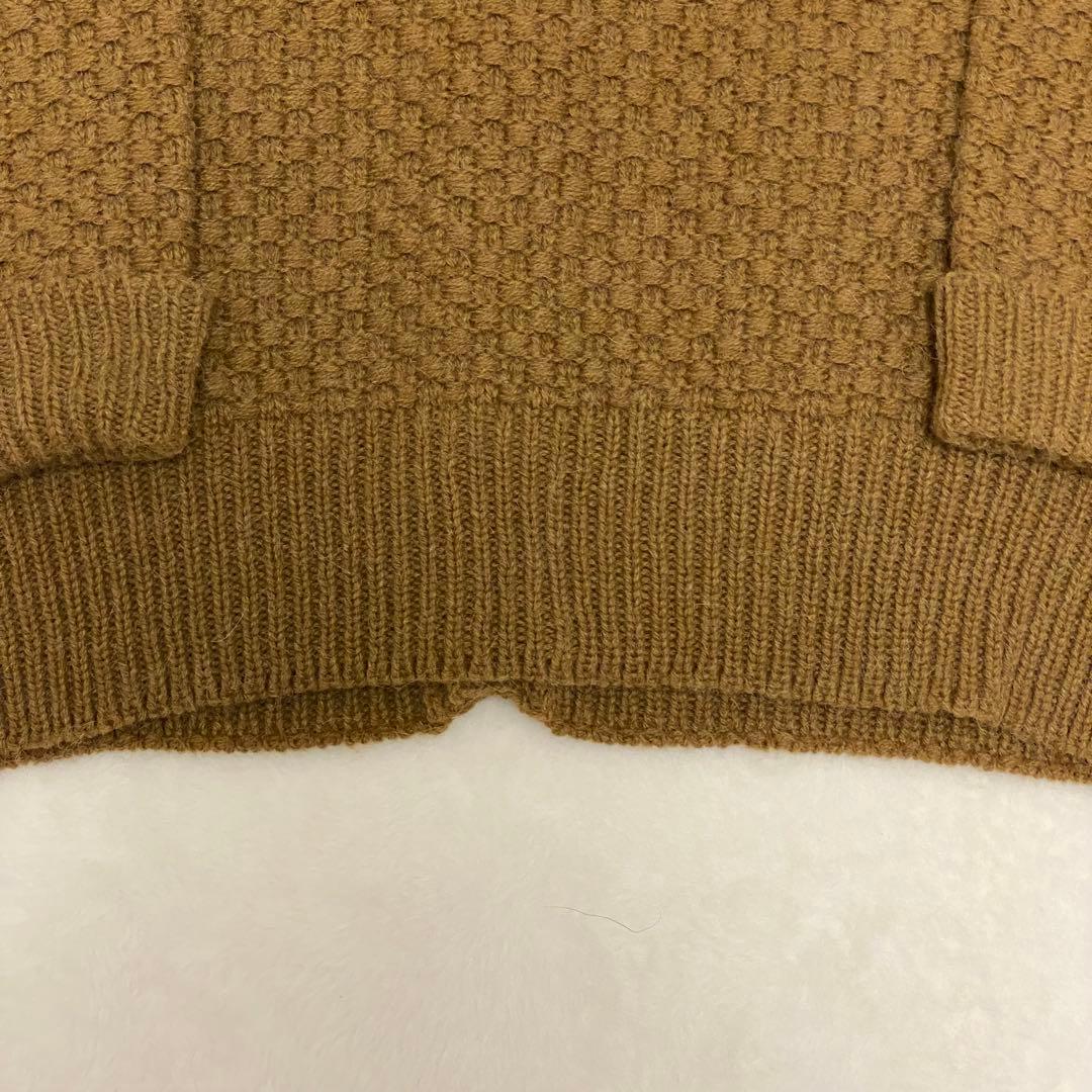 高橋海斗着用✨DSQUARED2 ビッグカーディガン アルパカ混 レザーワッペン