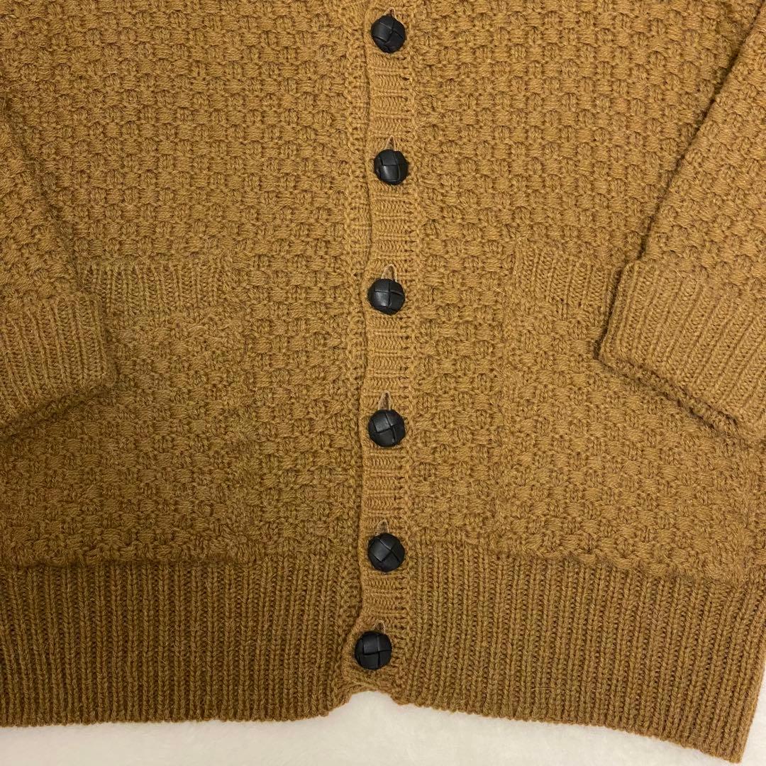 高橋海斗着用✨DSQUARED2 ビッグカーディガン アルパカ混 レザーワッペン