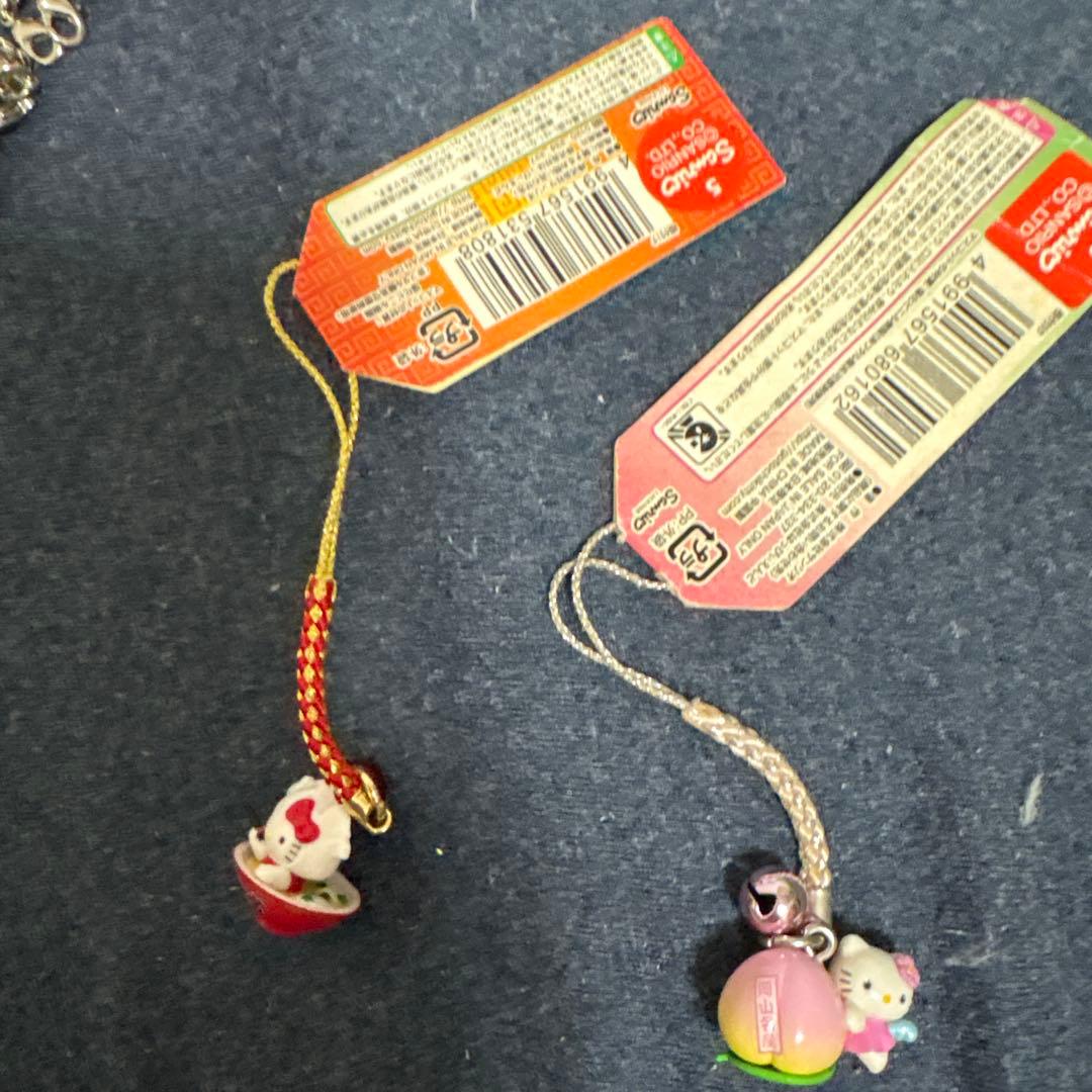 ご当地キティ 岡山 栃木限定2個セット2005 根付け 栃木ストラップ