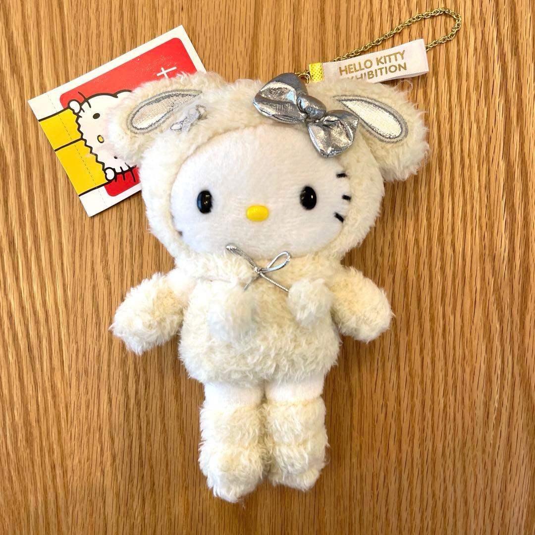ハローキティ展 京都限定 雪うさぎ ぬいぐるみマスコットホルダー
