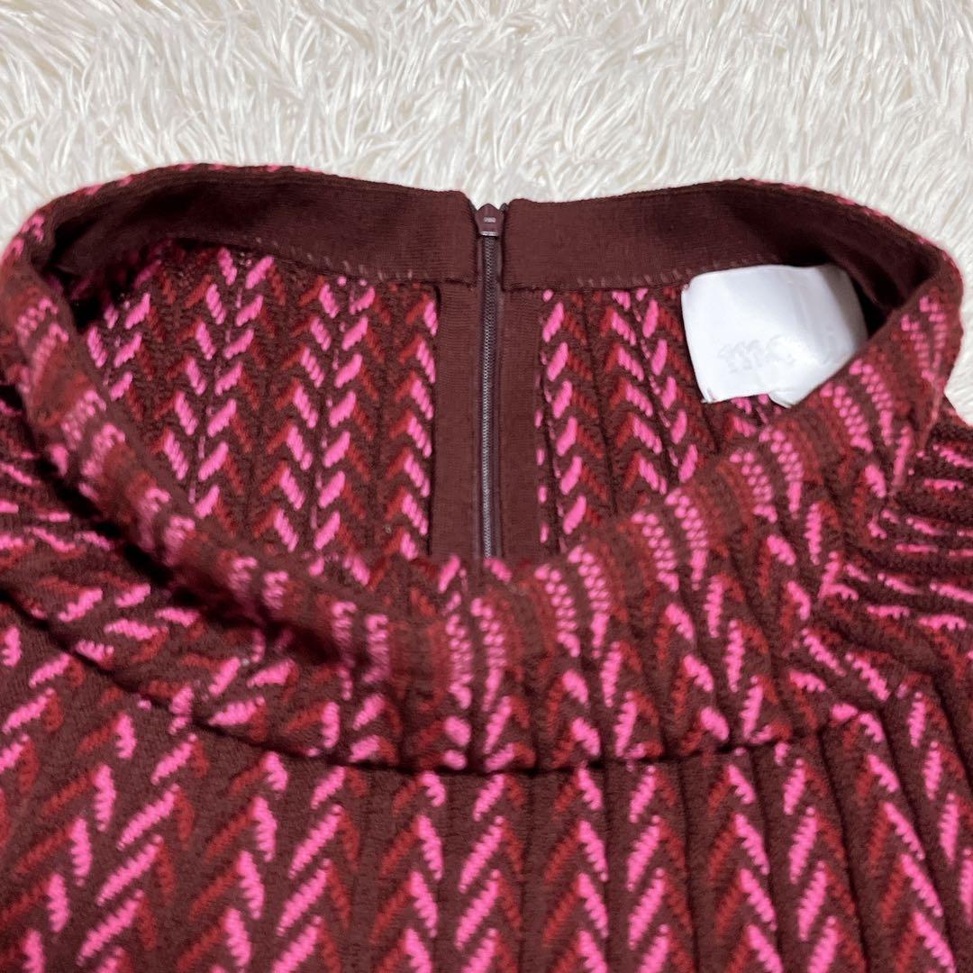 美品】molli フランス製 ウール100％ ニットスカート M エレガント