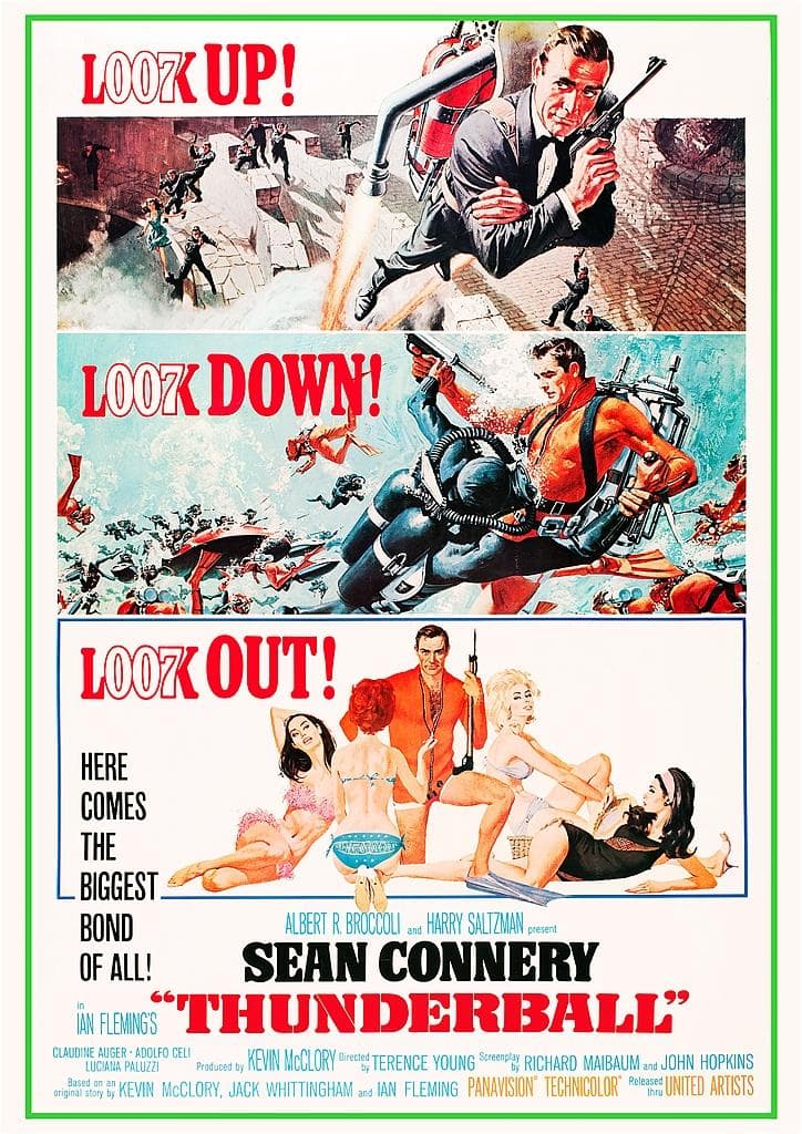 US版ポスター『007 サンダーボール作戦』（Thunderball）1965 - メルカリ