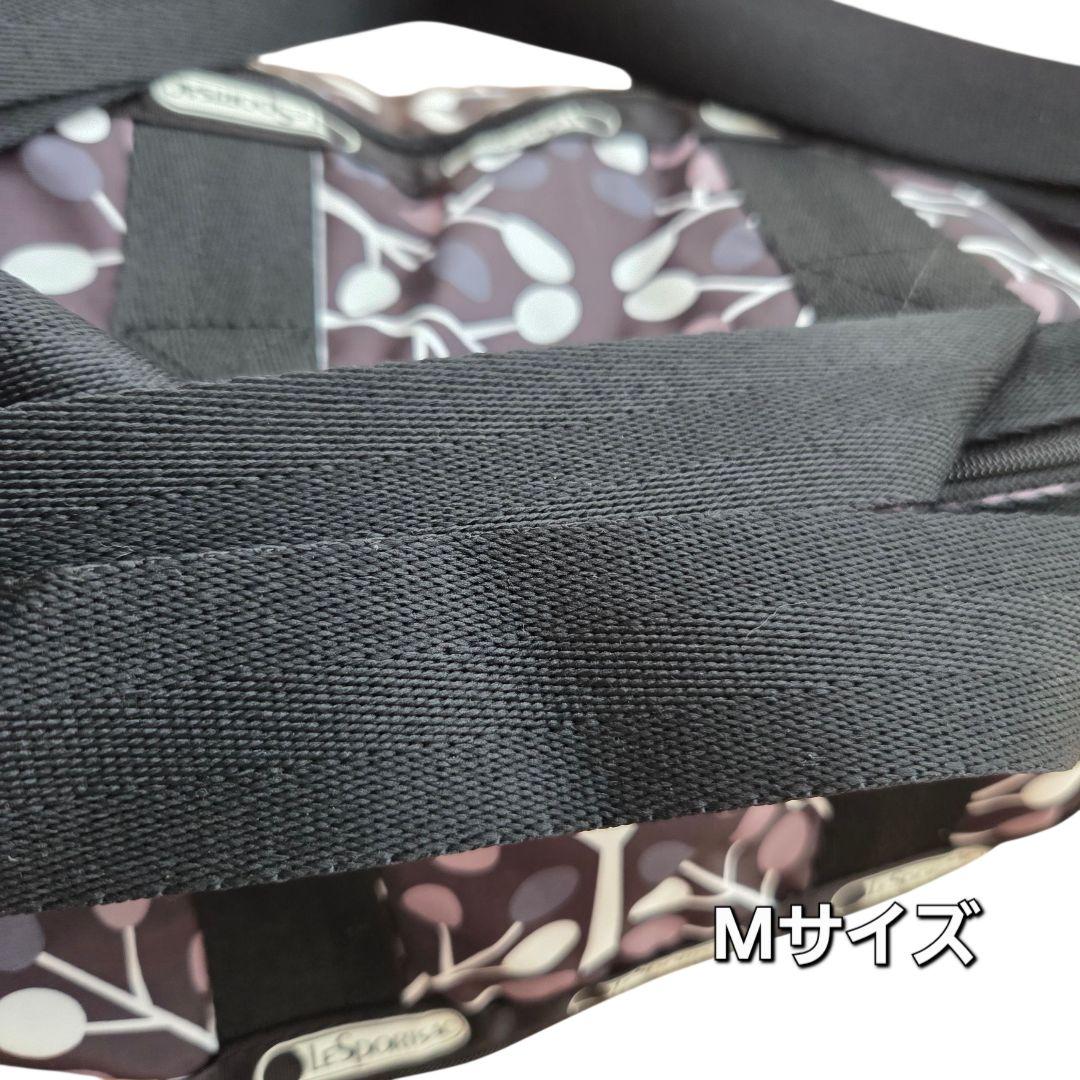 新品タグ付】レスポートサック 北欧風 植物 木 ボストンバック M L 黒