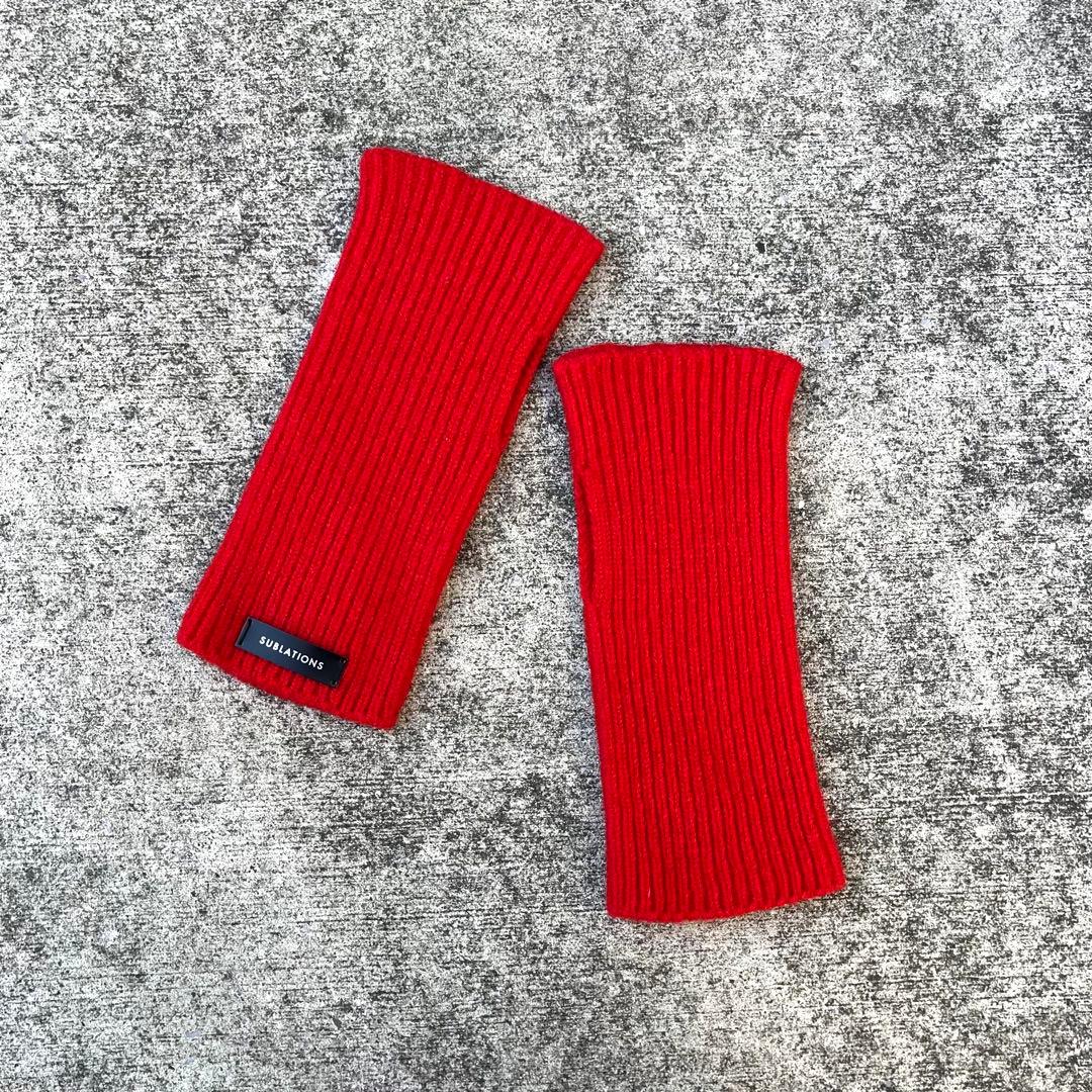sublations サブレーションズ アームウォーマー 手袋 赤 LEUCHTFEUER（ロイフトフォイヤー） 手袋 「2/5再値下げ」「別注