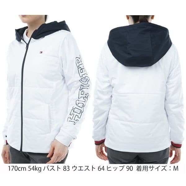 TOMMY HILFIGER GOLF スケルトンロゴパテッドジャケット