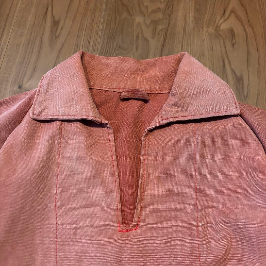 筆記体タグ ◎ 60s 70s L.L.BEAN スモック XL フェード