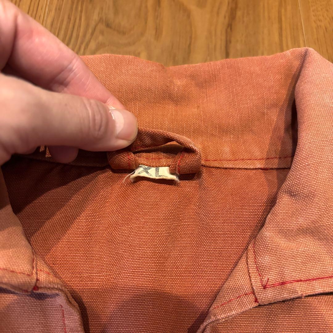 筆記体タグ ◎ 60s 70s L.L.BEAN スモック XL フェード