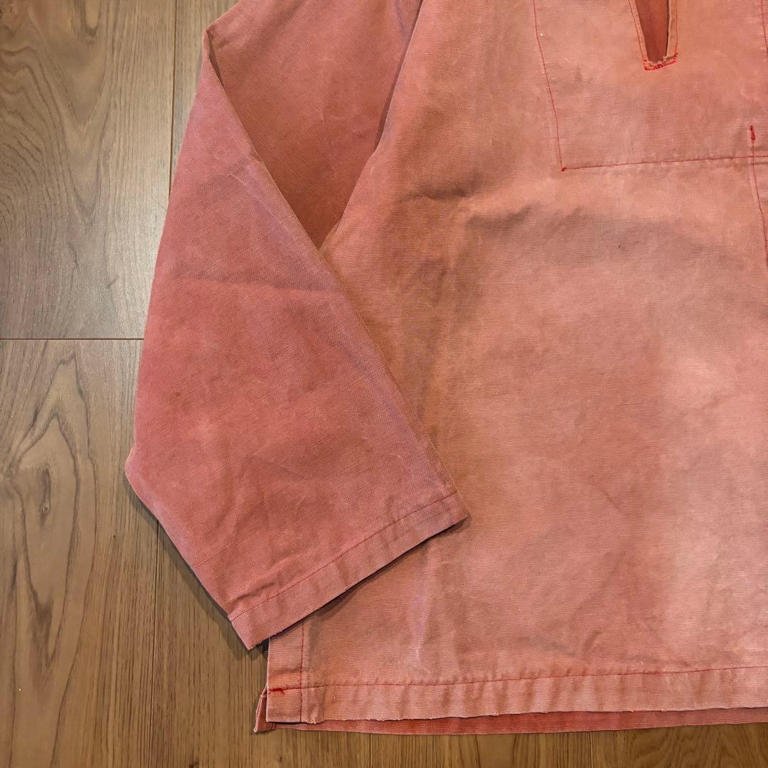 筆記体タグ ◎ 60s 70s L.L.BEAN スモック XL フェード