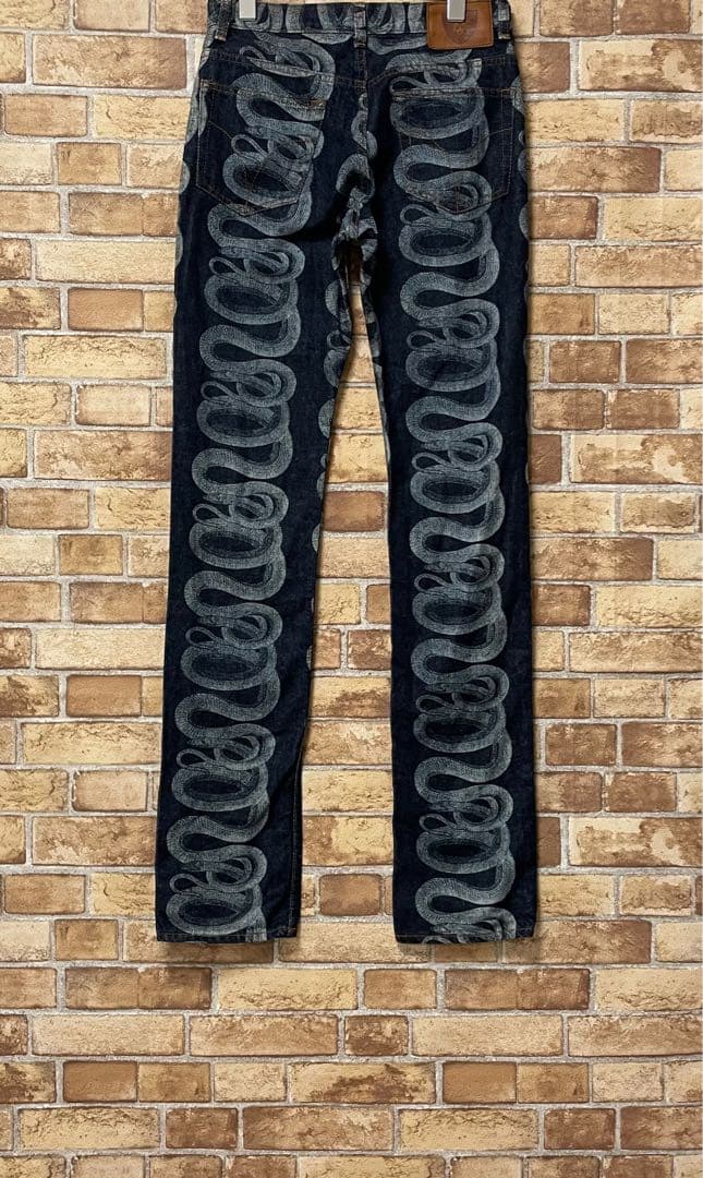 ヒステリックグラマー 90s デニム スネークループパンツ 蛇 レア