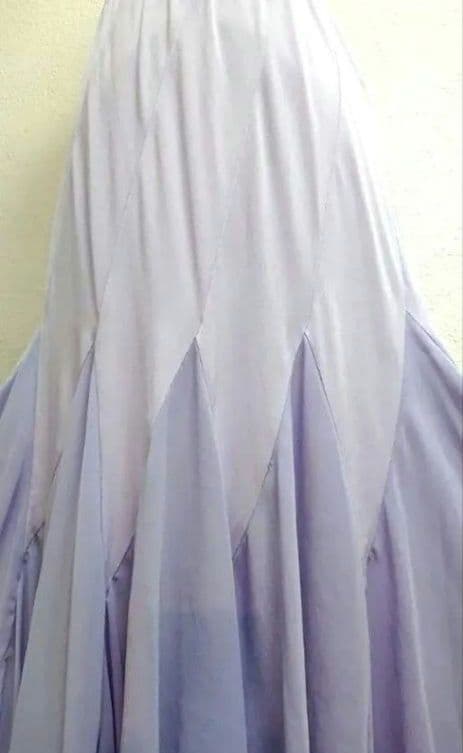 SALE☆チャコット 社交ダンス スカート S 紫 シフォン 定価45100円