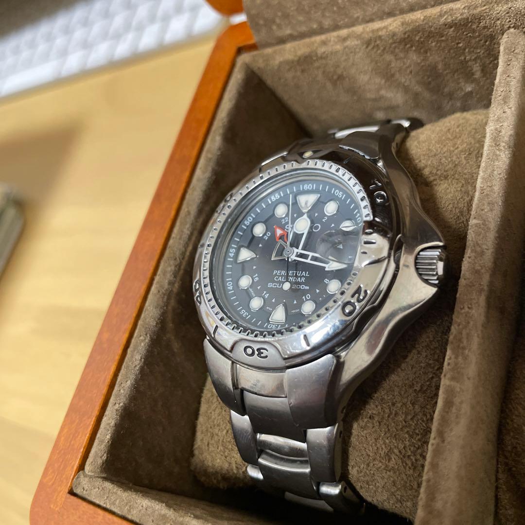 希少 セイコー ピピン パーペチュアルカレンダー スキューバ200m