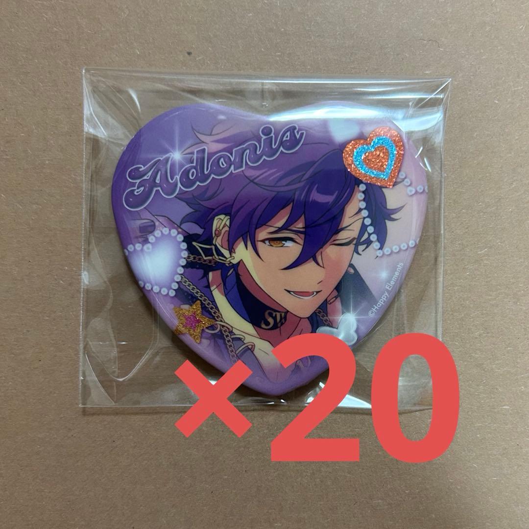 GIRA☆デコ あんスタ 乙狩アドニス ハート缶バッジ