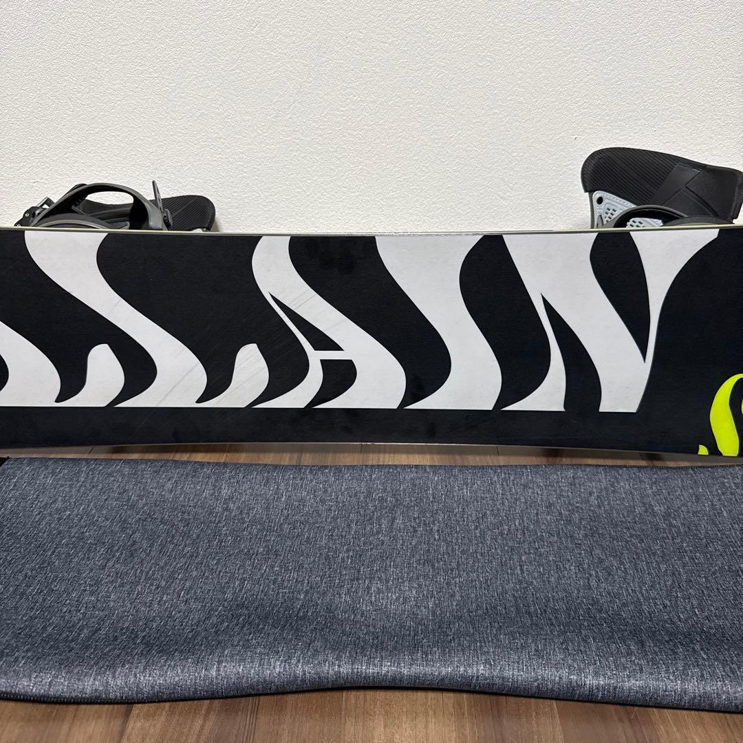 超美品 サロモン VILLAIN 153 バートン MALAVITA Mサイズ