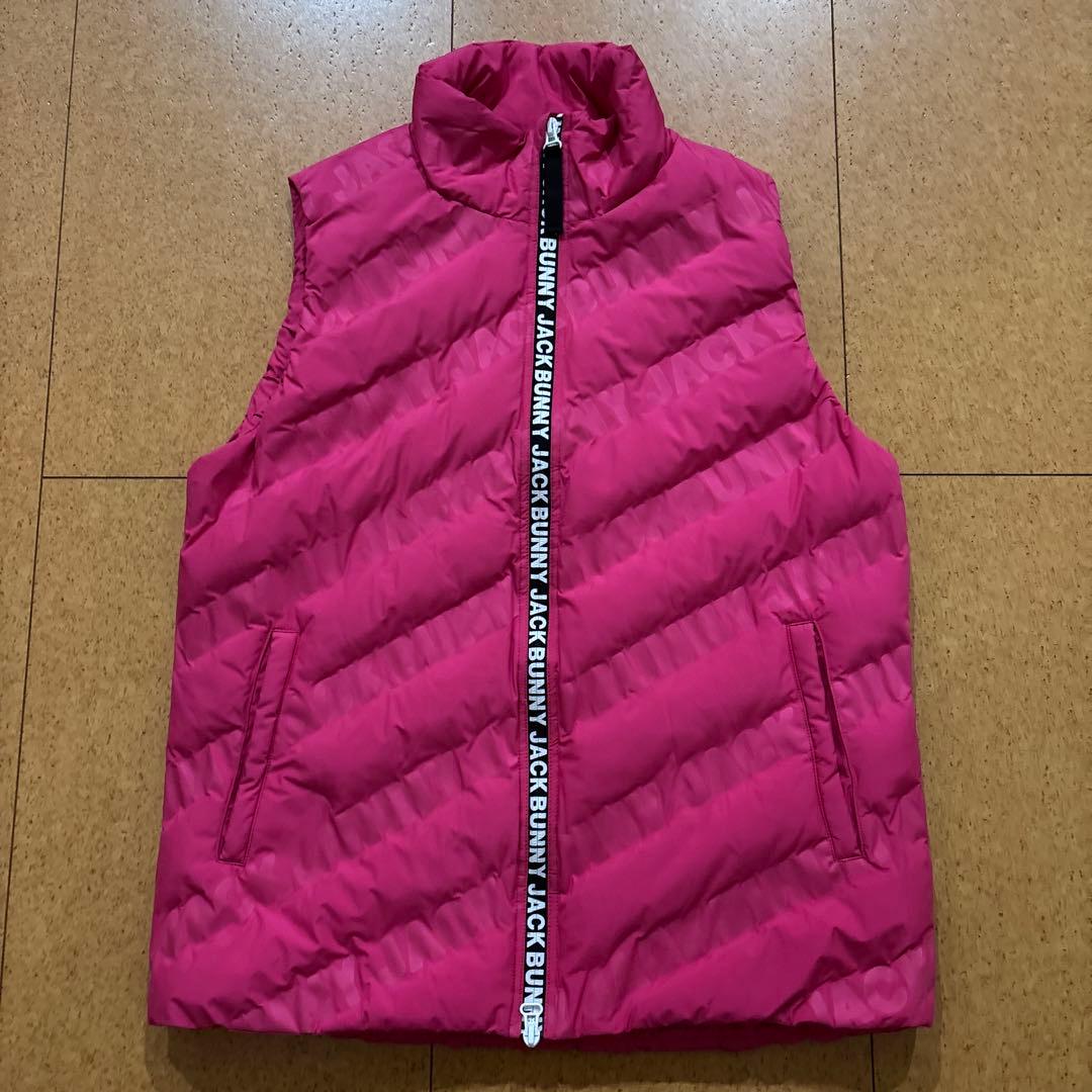 新品同様　極美品　￼Jack Bunny!! ロゴ入りダウンベスト サイズ5 超美品 ジャックバニー ダウンベスト - メルカリ