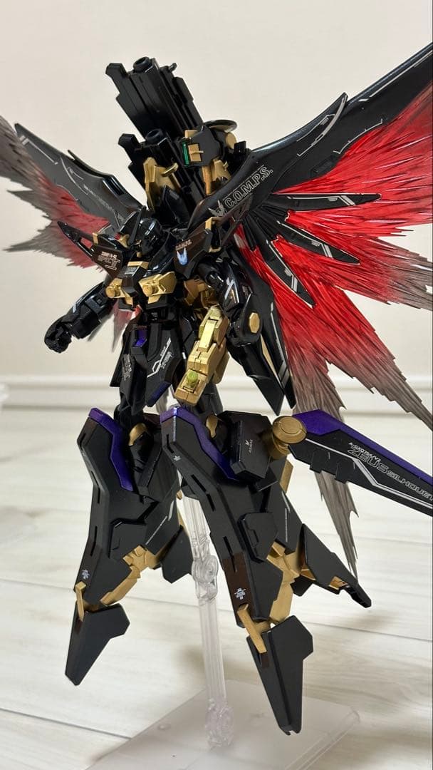 HG デスティニーガンダム Spec II & ゼウスシルエット 塗装済完成品