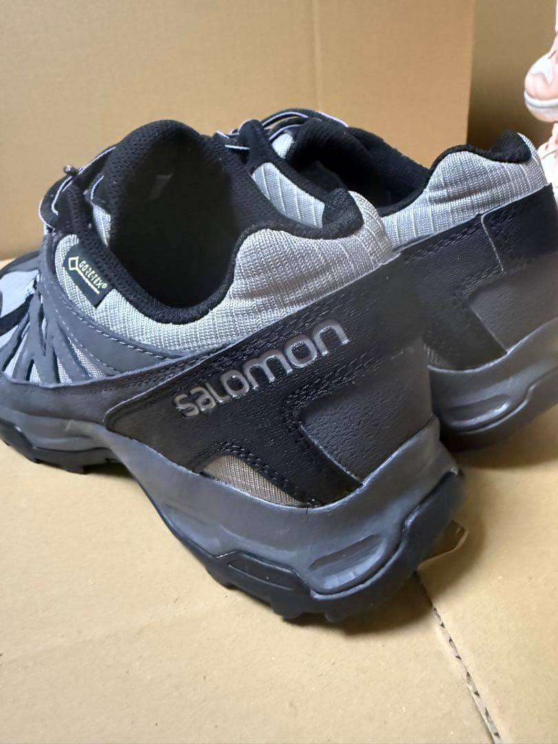 salomon GORE-TEX スニーカー 24.5cm グレー/青