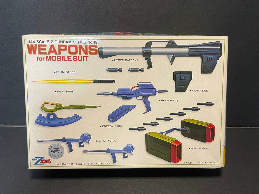 Zガンダム モビルスーツ武器セット 新品未開封 当時物 - メルカリ