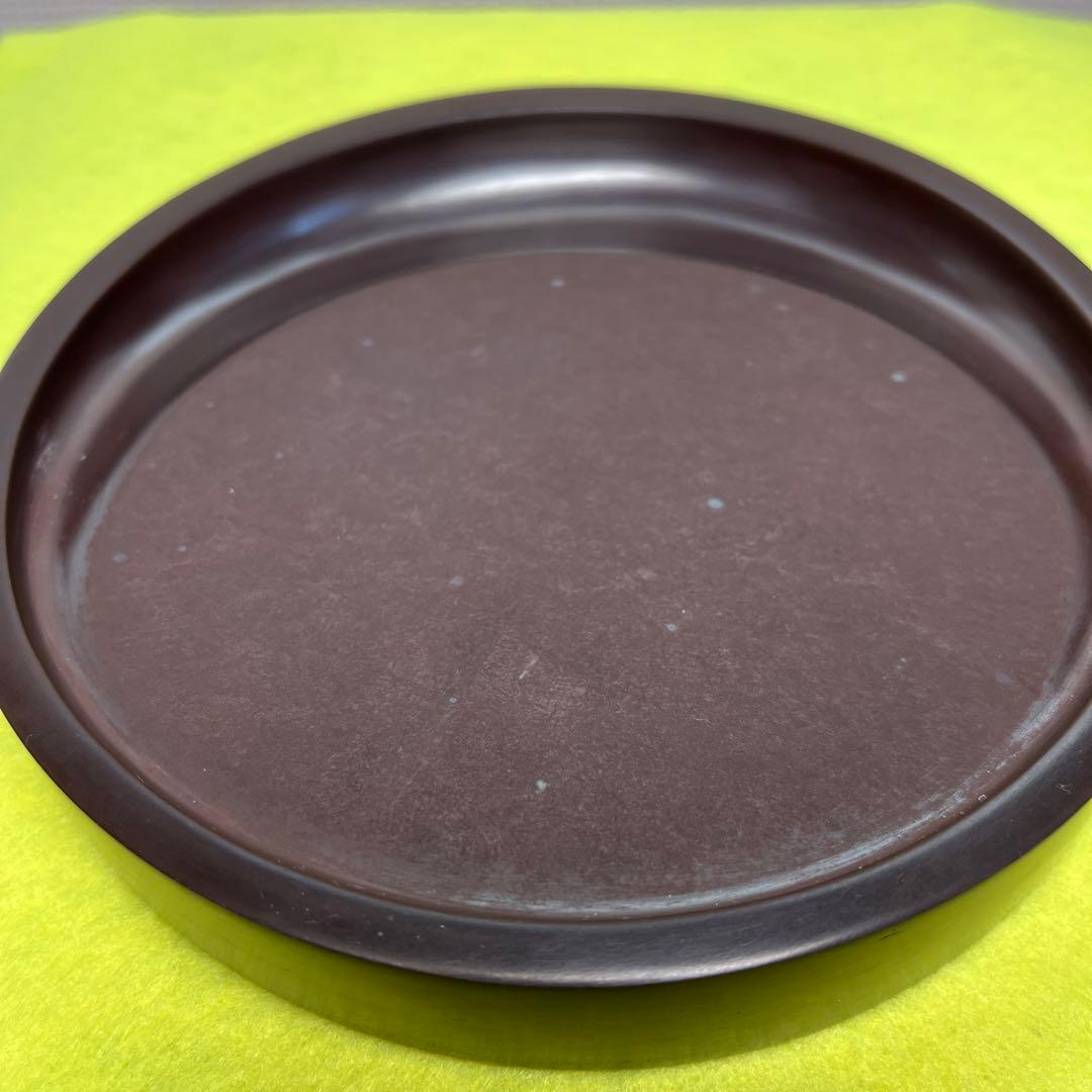 ⭕️赤間硯　希少　日月研　径147m m 泉光堂　美品　女性好み