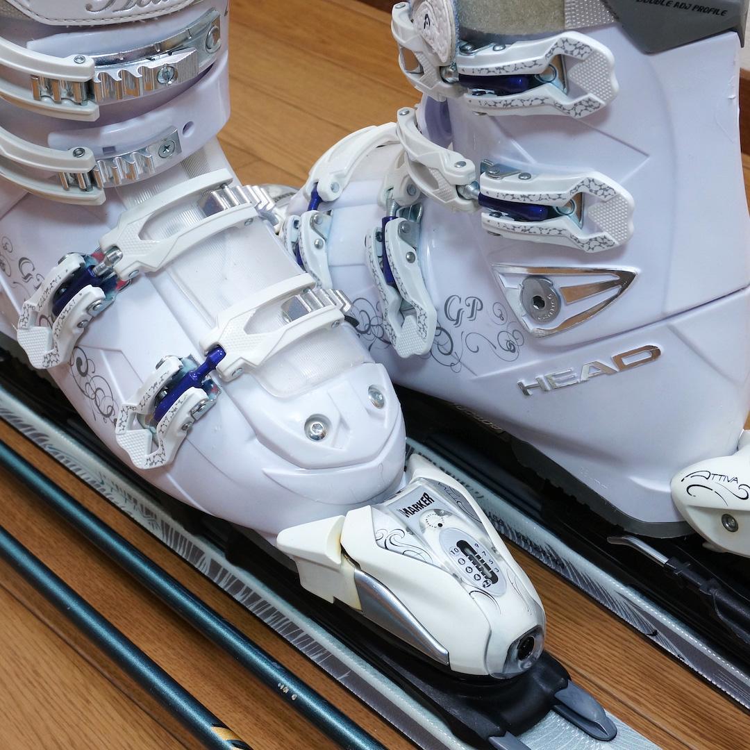 メンテ済 156cm 靴25～25.5cm VOLKL レディーススキーセット
