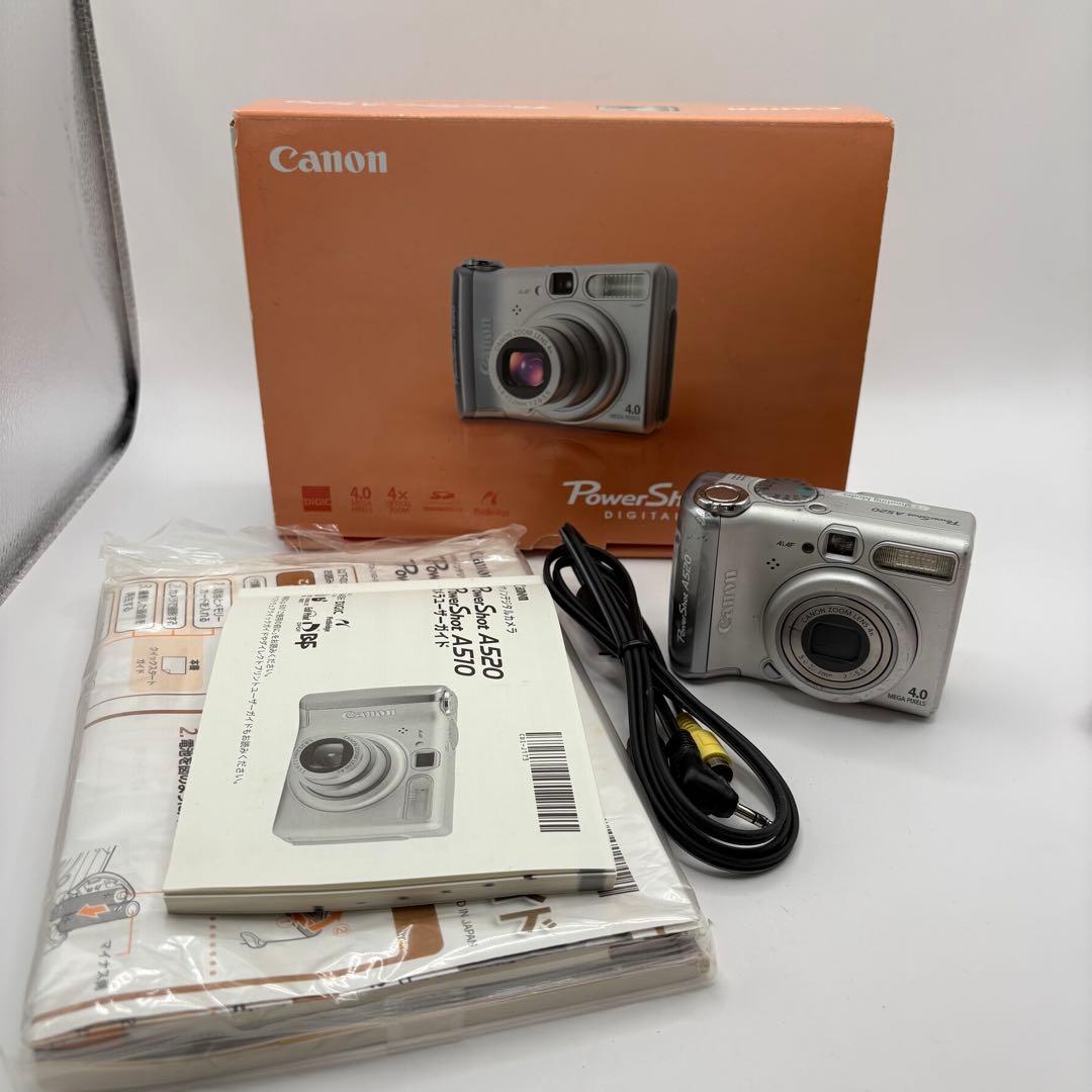 Canon PowerShot A520 通電確認済み 画面割れあり 付属品あり - メルカリ