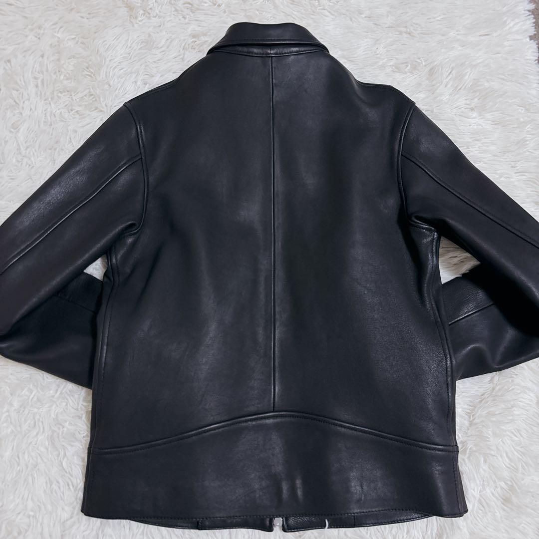 極美品】EDIFICE レザージャケット ラムレザー 羊革 Mサイズ - メルカリ