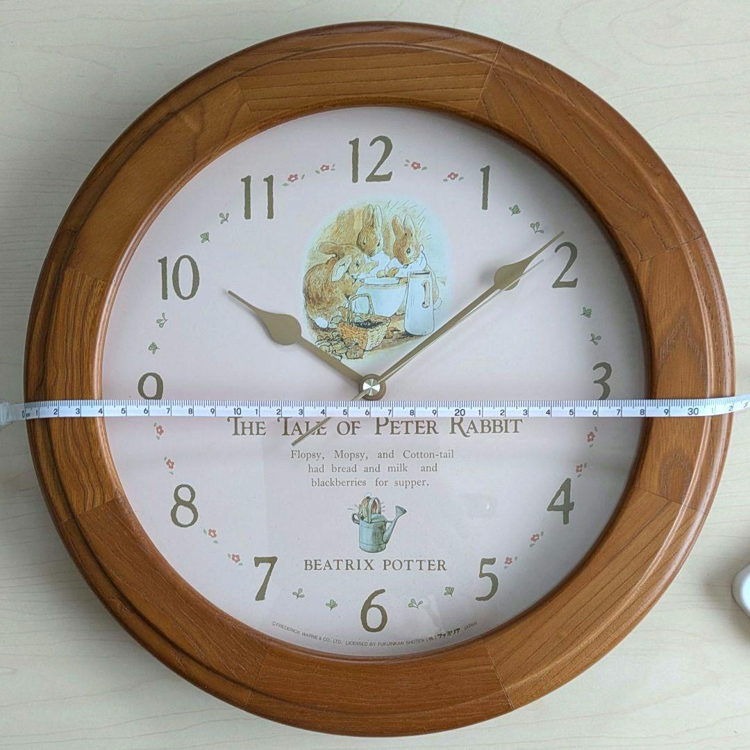 レア familia ファミリア ピーターラビット 掛け時計 日本製 - メルカリ