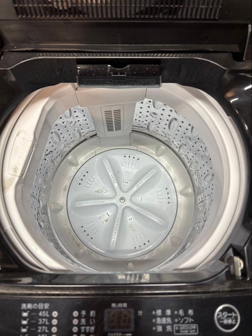 ブラック マクスゼン 2024年製 洗濯機 5.0kg JW50WP01BK